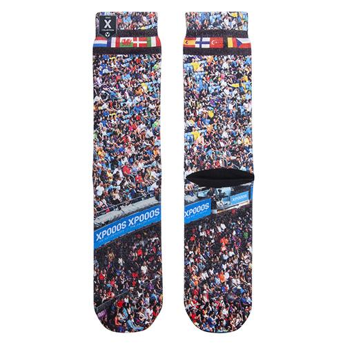 Pánské ponožky XPOOOS Euro 2020 Fans - Hravé pánské ponožky XPOOOS s výrazným fotbalovým motivem fanoušků a prémiovou kvalitou. - 3422055