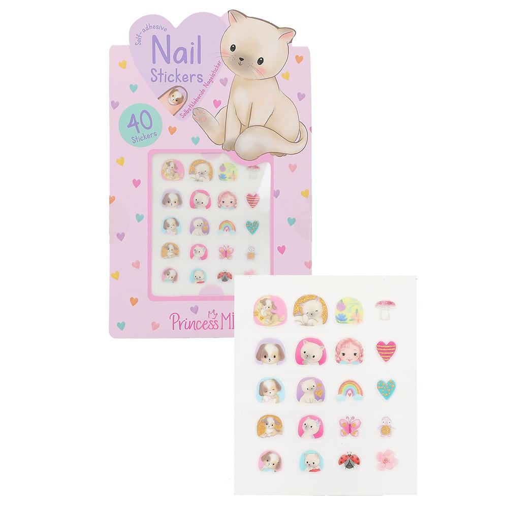 Levně Samolepky na nehty Princess Mimi Animal koťátka