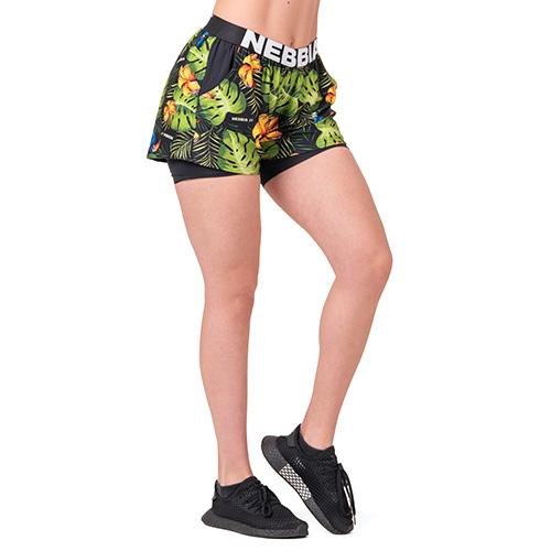 Nebbia kraťasy High Energy Double Layer/563 jungle green