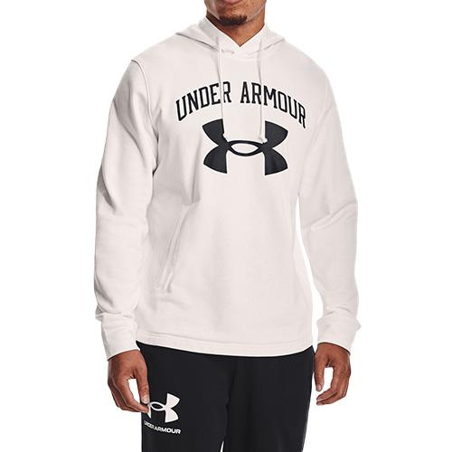 Under Armour Rival Terry BIG logo HD M bílá