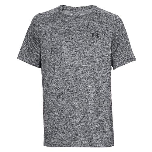 Under Armour pánské triko Tech 2.0 SS Tee carbon heather LTmavěšedá