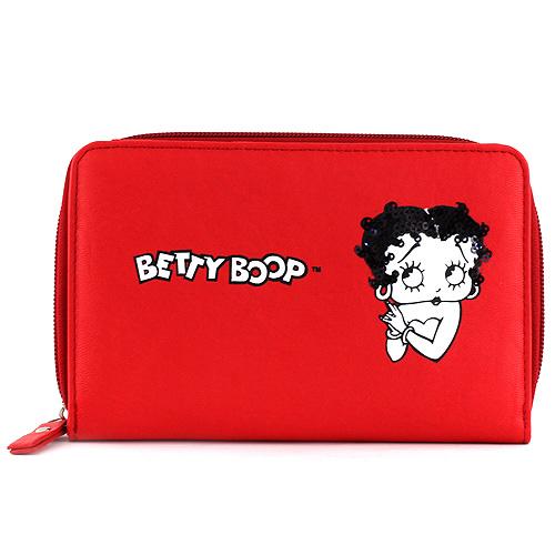 Peněženka Betty Boop červená s motivem panenky Betty Boop