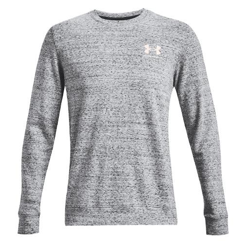 Under Armour UA Rival Terry LC Crew-WHT 1370404-112