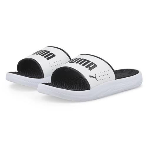 Puma Softride Slide Massage Bílá Černá