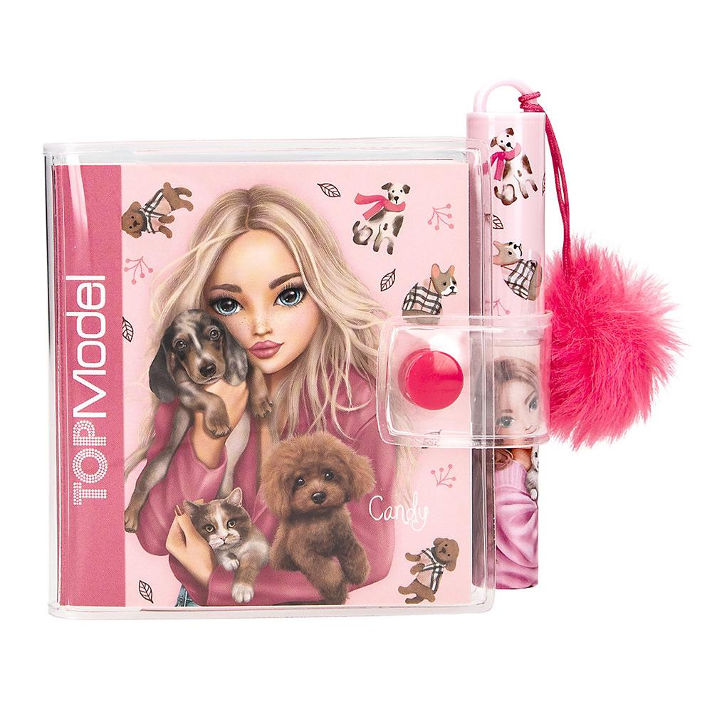 Mini zápisník s propiskou Top Model Fur Ever Friends Candy