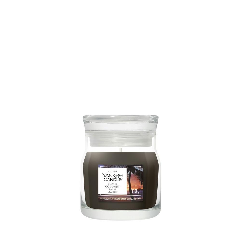 Svíčka Yankee Candle Signature malá, Black Coconut