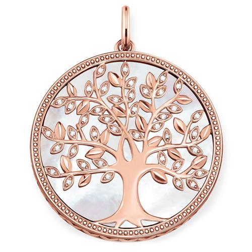 Thomas Sabo Přívěsek Bílý strom lásky PE761 435 14 Sterling silver 18k rose