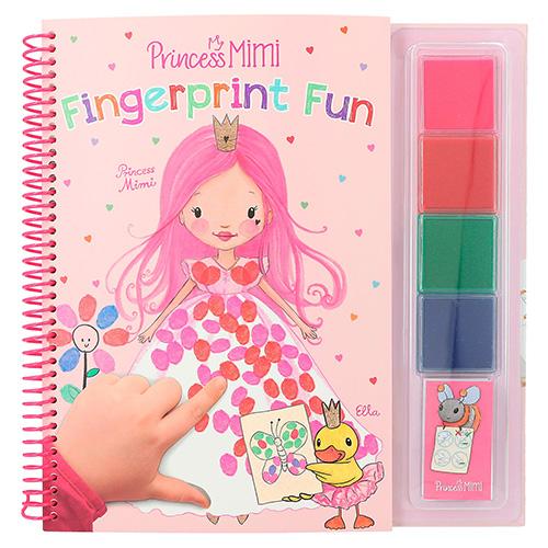 Princess Mimi 3500970 Fingerprint fun omalovánky s prstovými barvami Mimi a přátelé
