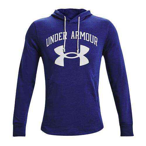 Under Armour Rival Terry BIG logo HD M tmavě modrá