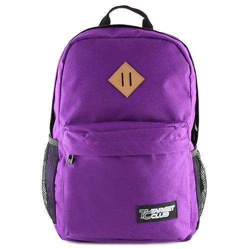 Target batoh fialovo-černý zip zelená