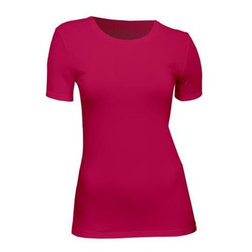 Levně Dámské tričko Tufte U-neck dark pink