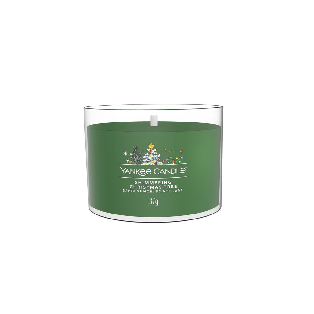 Svíčka Yankee Candle votivní ve skle, Shimmering Christmas Tree