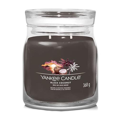 Levně YANKEE CANDLE Black Coconut svíčka 368g / 2 knoty (Signature střední)