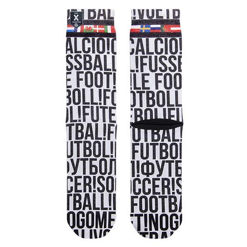 Pánské ponožky XPOOOS Euro 2020 Yell - Hravé pánské ponožky XPOOOS s výrazným motivem fotbalových nápisů a prémiovou kvalitou. - 3422065