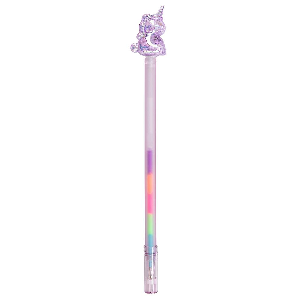 Gelové pero s vícebarevnou náplní Ylvi Icy Unicorn, lila