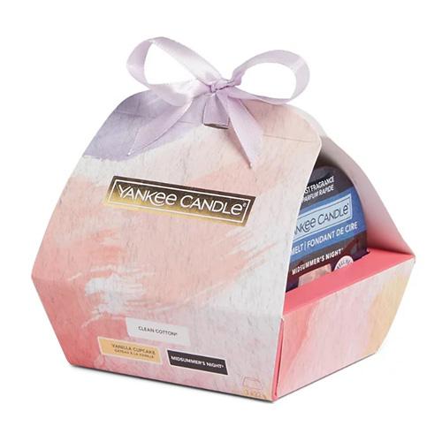 Yankee Candle Dárková sada s 3 vonnými vosky clean cotton vanilla cupcake midsummer´s night 3 x 22 g