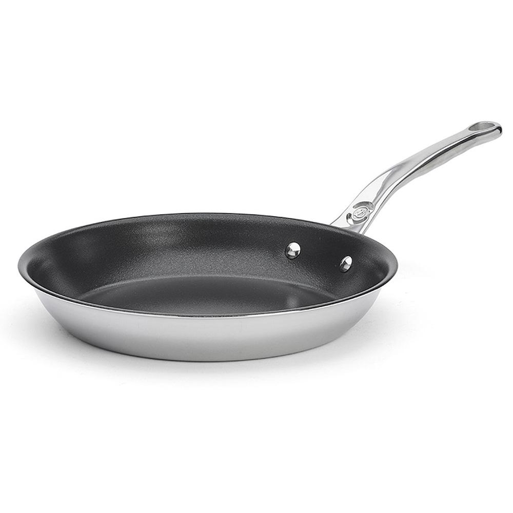 Nepřilnavá pánev AFFINITY 28 cm, stříbrná, nerezová ocel, de Buyer