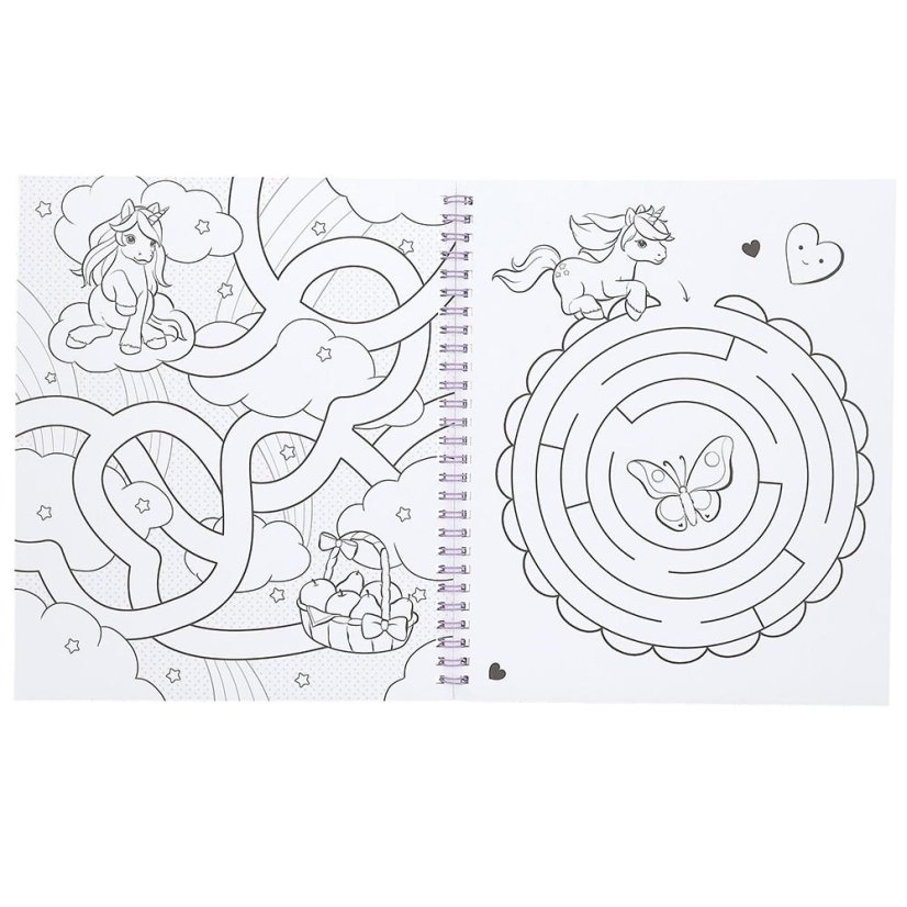 Ylvi coloring books and stickers, Rosy & 3D patch Naya
