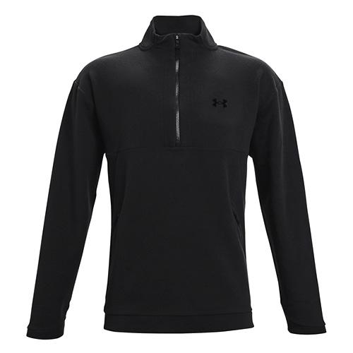 Pánska mikina Under Armour Recover Fleece 1/4 Zip - Farba: Čierna, Veľkosť: L