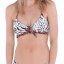 Hurley Animix Revo Knot Front Women's Swimsuit - Color: White/black, Size: L