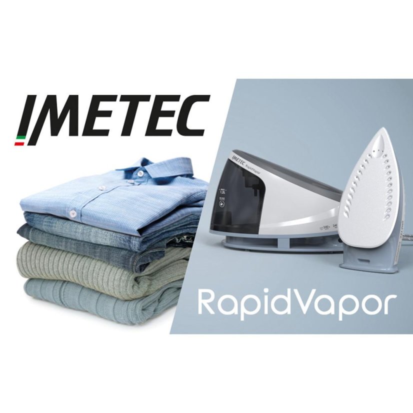 Imetec RAPIDVAPOR 9033 ironing station, white and blue