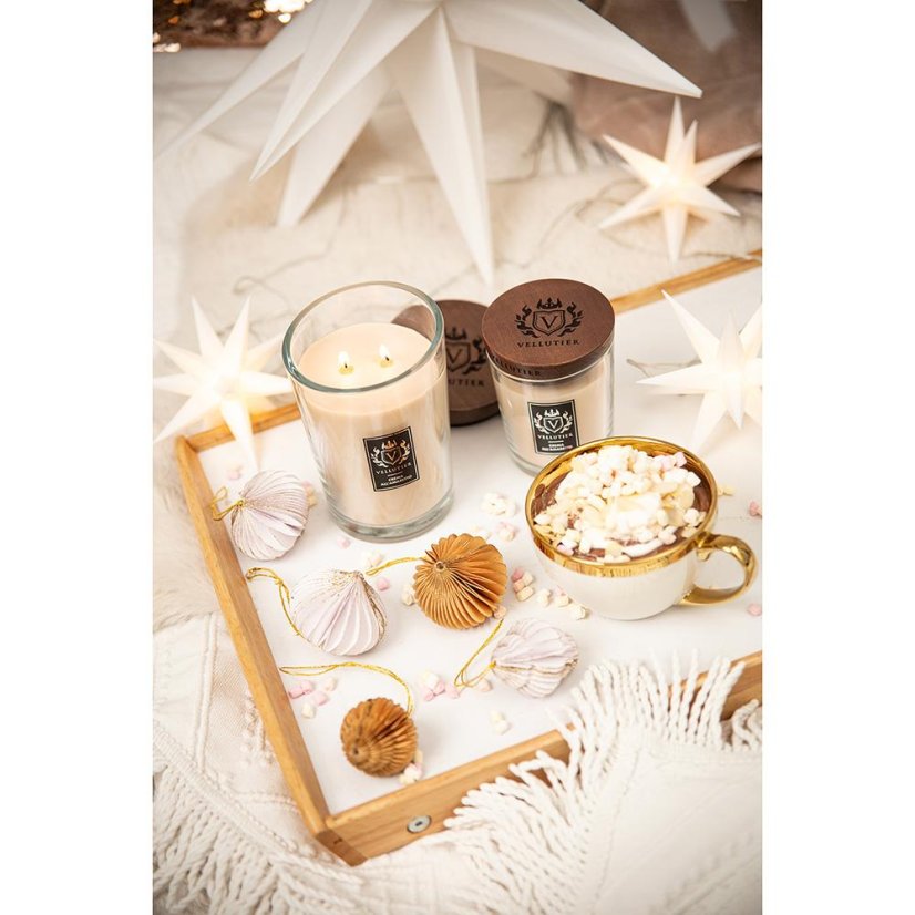 Svíčka Vellutier střední, Crema All’Amaretto