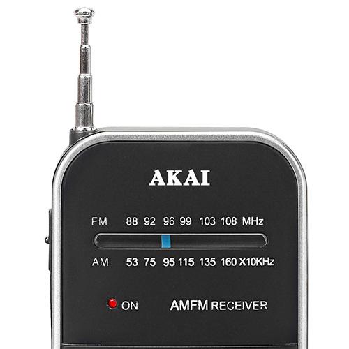 AKAI APR-350 čierne vreckové rádio