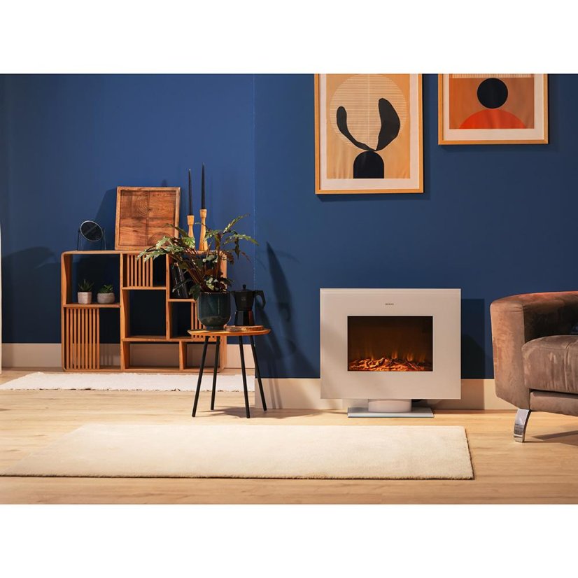 Elektrischer Kamin Cecotec ReadyWarm 2700 Design Flames White 5832 weiß