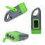 Adventure World LED Flashlight with Solar Panel, Gray-Green