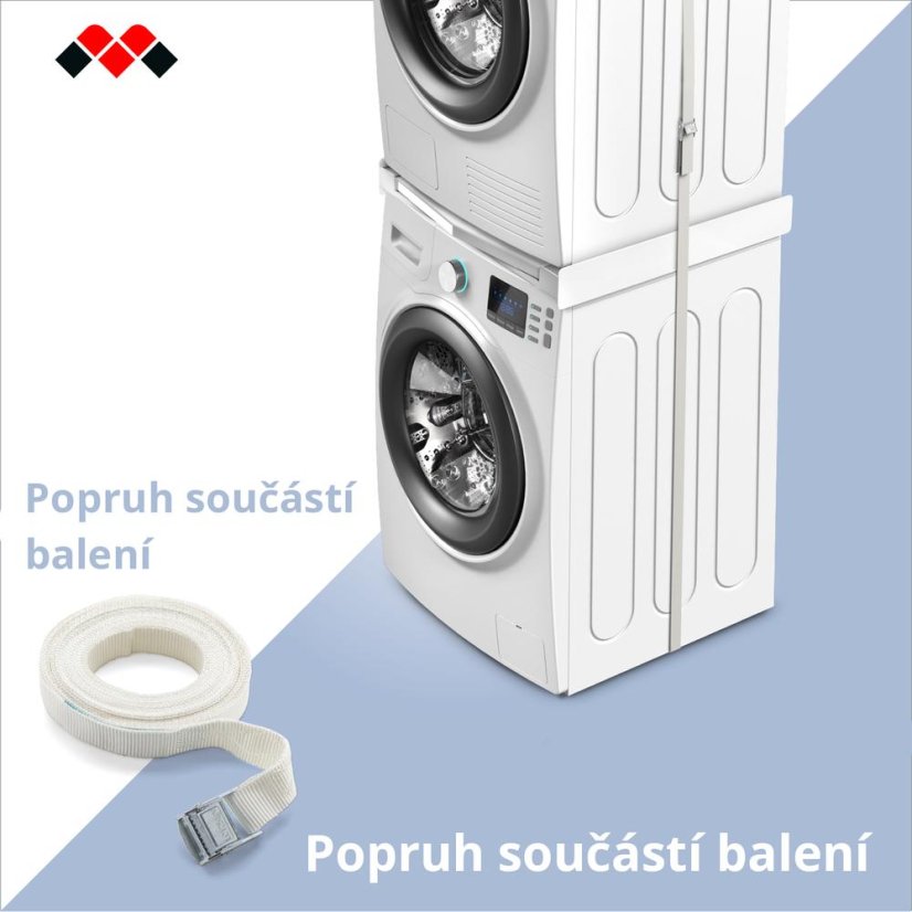 Urządzenie pośrednie między pralką a suszarką z wysuwaną półką Meliconi 656132 Torre QUICK białe