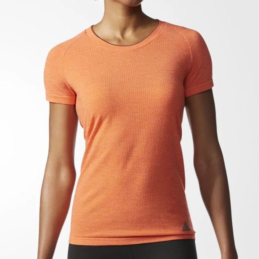 Dámske bežecké tričko Adidas Wool Primeknit - Farba: Oranžová, Veľkosť: M
