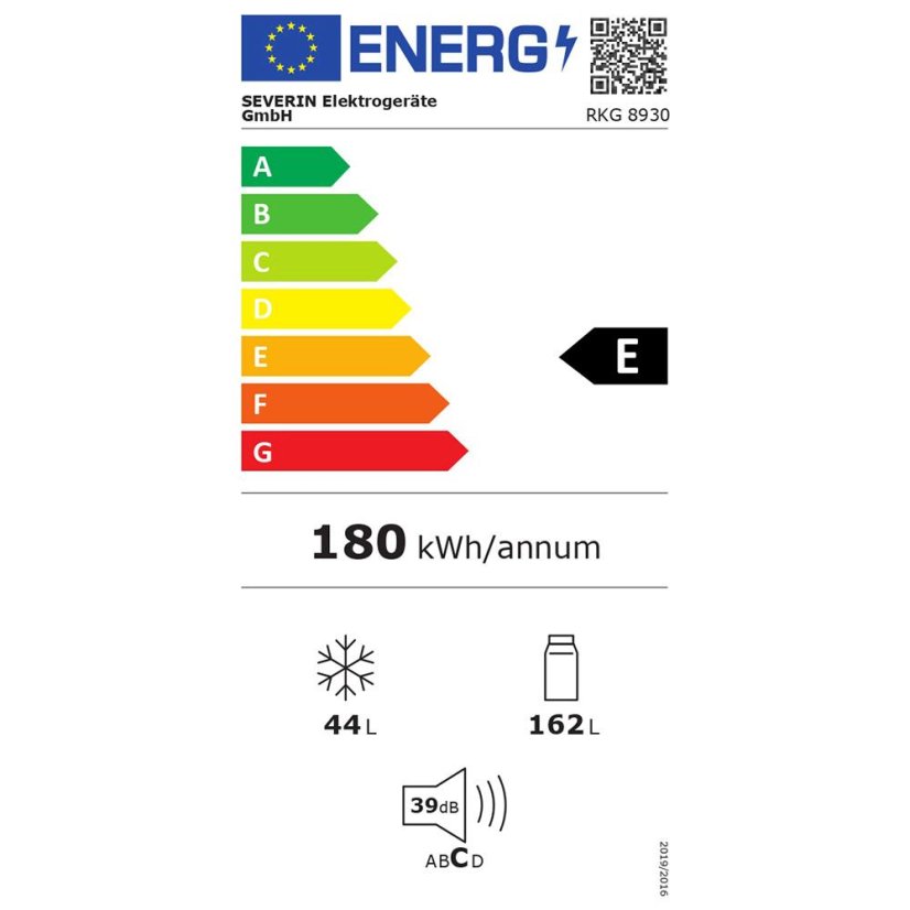 Kombinovaná lednice Severin RKG 8930 červená