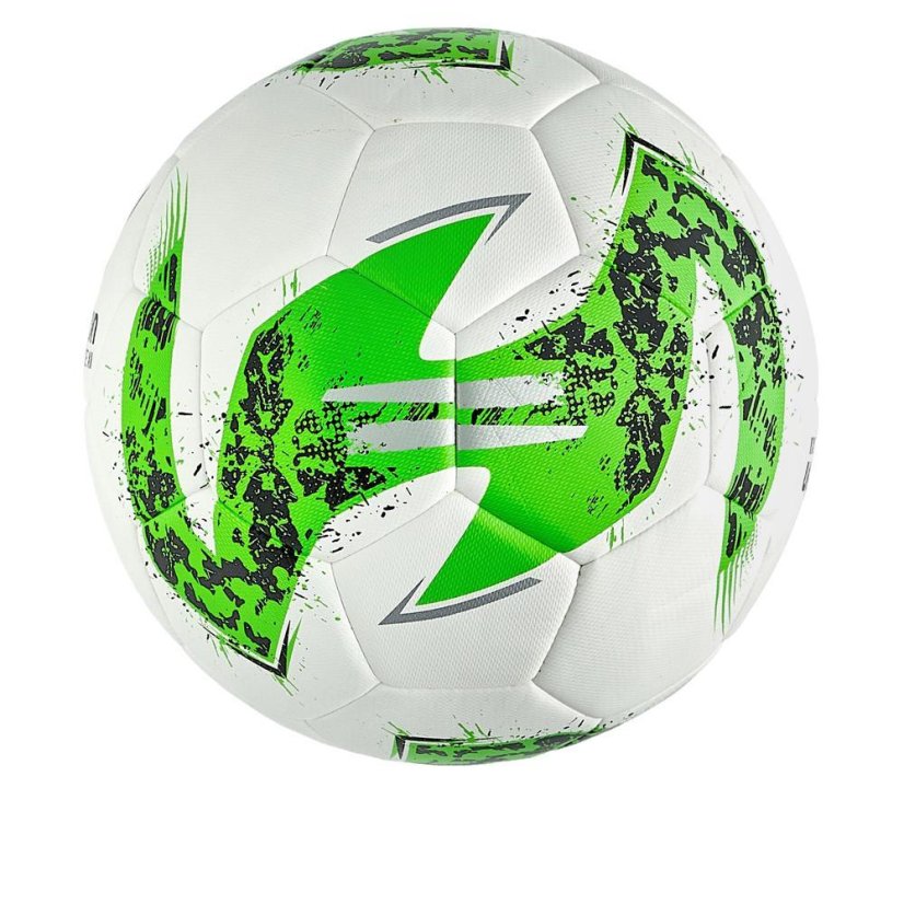 Fußball Macron Solstice XI - Farbe: Weiß/Grün, Größe: 4