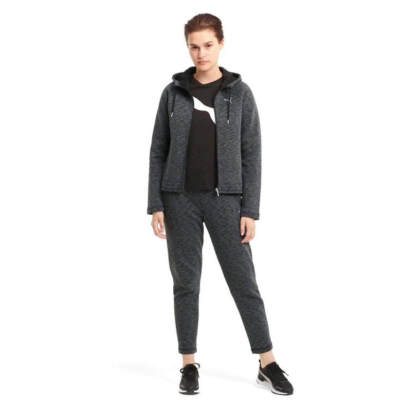 Damowa bluza z kapturem Puma Evostripe Full-Zip - Kolor: Szary, Rozmiar: XS
