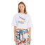 Women's Puma International Graphic crop top - Color: White, Size: M