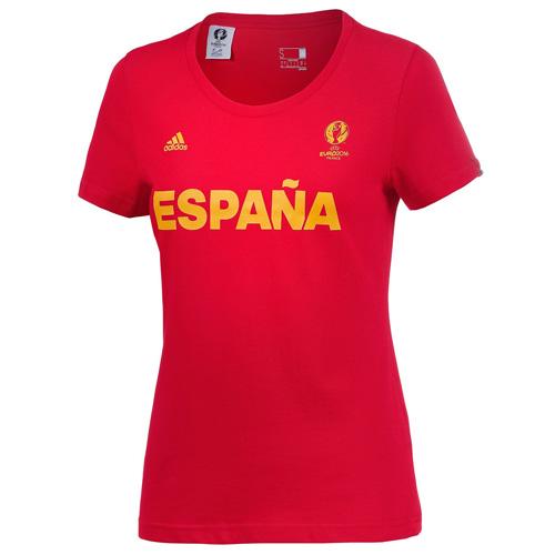 Dámské tričko Adidas Spain Graphic - Farbe: Rot, Größe: M