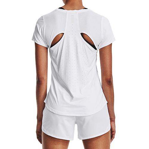 Damen-T-Shirt Under Armour UA IsoChill Run Laser Tee - Farbe: Schwarz, Größe: L