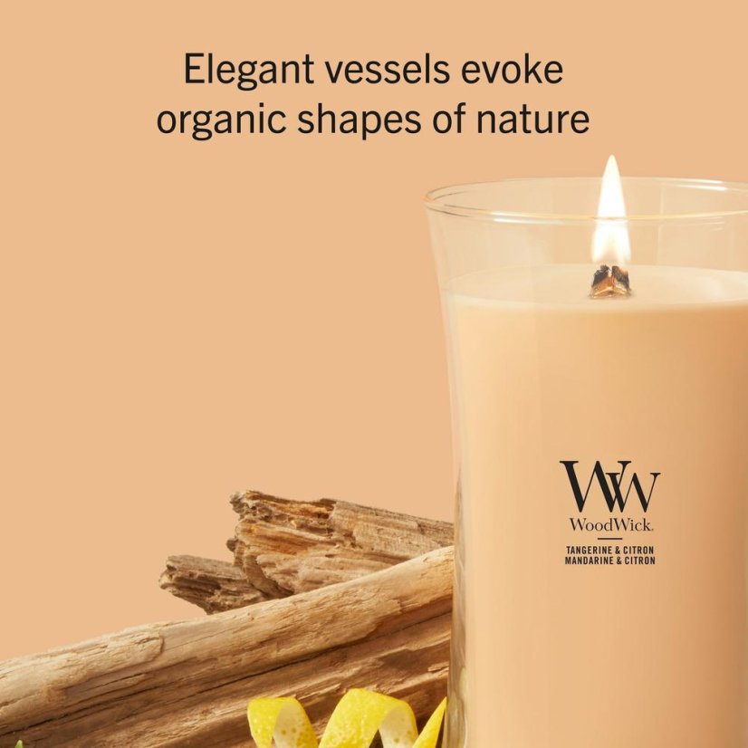 WoodWick Large Candle, Tangerine & Citron