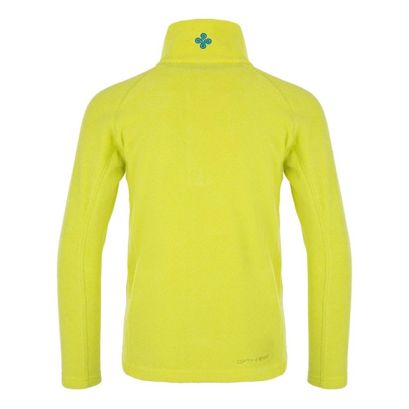 Kinder-Fleece-Sweatshirt Kilpi Almeri - Farbe: Neongrün, Größe: 122