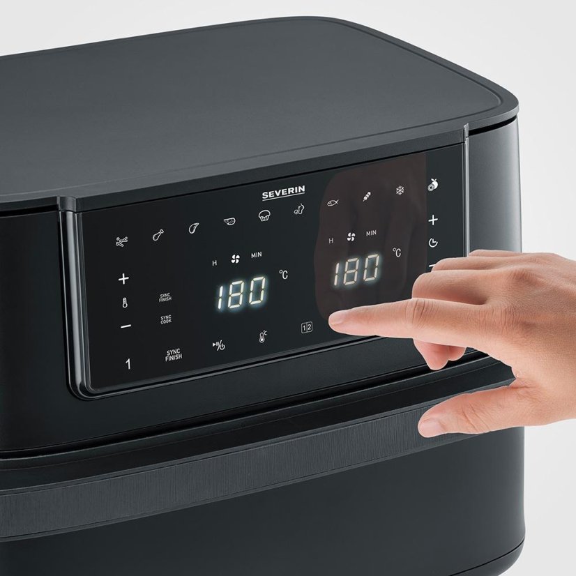 Severin FryLight Flex-Max-Dual FR 2490 black hot air fryer