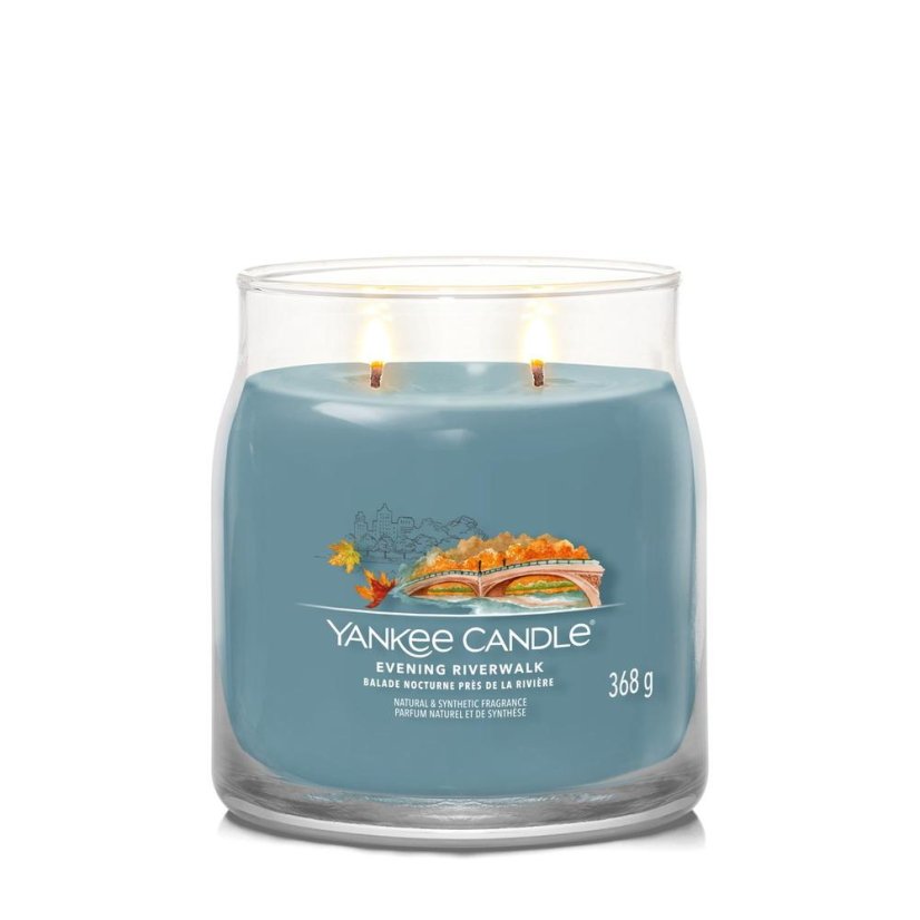 Yankee candle Signature közepes méretű gyertya, Evening Riverwalk
