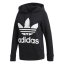 Dámská mikina Adidas Originals Trefoil - Barva: Černá, Velikost: 34
