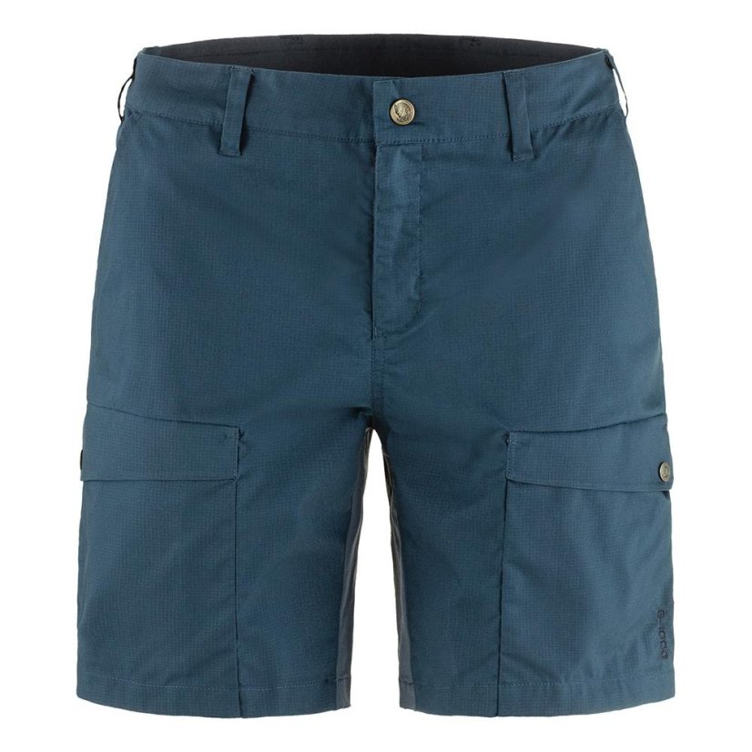 Dámské šortky Fjällräven Abisko Hybrid Trail Shorts W - Kolor: Niebieski, Rozmiar: 38