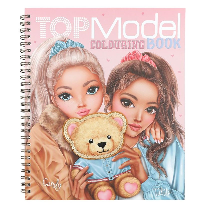 Omalovánky se samolepkami Top Model, Candy & Talita