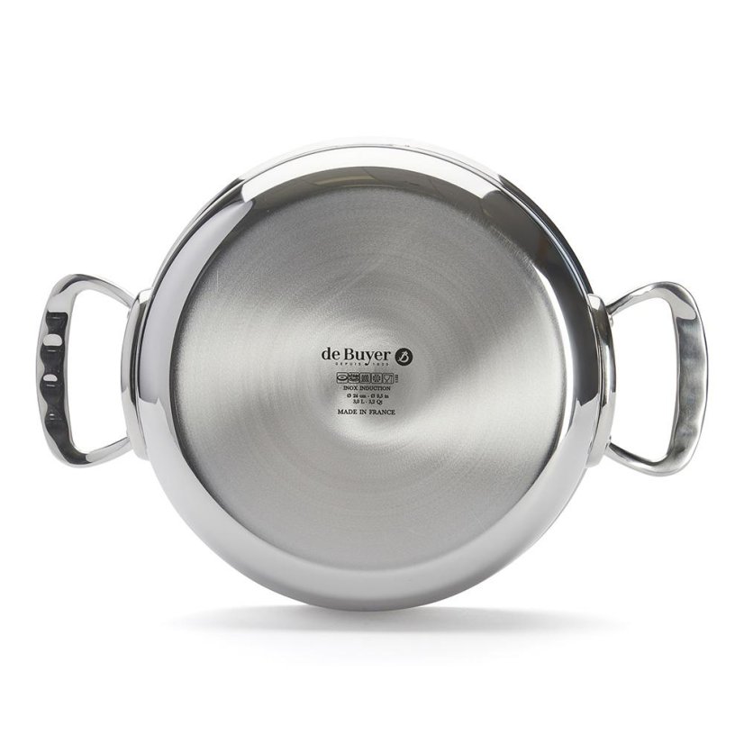 Alacsony fedeles edény de Buyer Affinity 3741.24, 24 cm