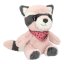 Snukis Charlie Raccoon Teddy Bear – Pink and Brown, 18 cm