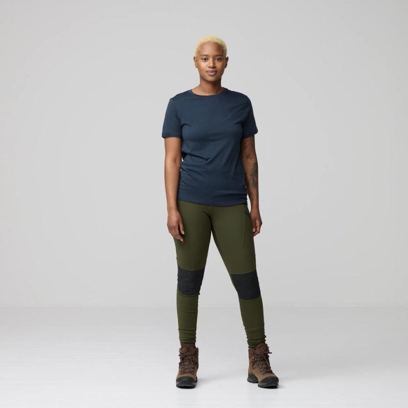 Dámské legíny Fjällräven Abisko Trekking Tights HD W - Kolor: Czarny, Rozmiar: S