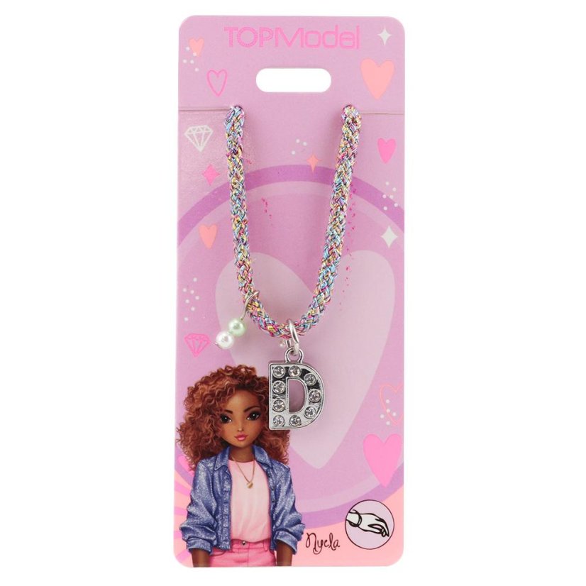 Top Model cord bracelet, letter "D" Nyela Top Model cord bracelet, letter "D" Nyela