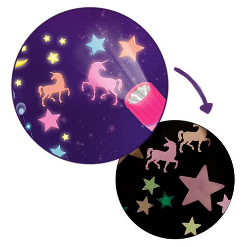 Sada samolepiek svietiacich v tme Ylvi, Unicorns & Stars