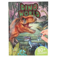 Kreativní sešit se samolepkami Dino World, 80 kusů